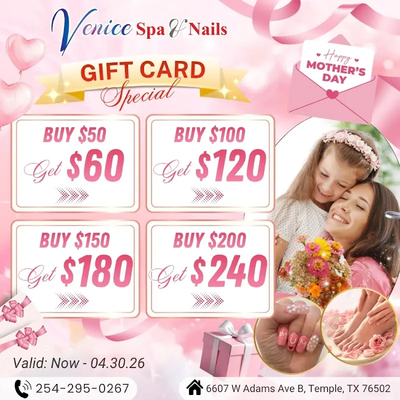 Venice Spa & Nails — Nail salon in Temple